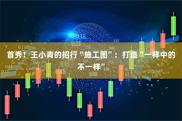 首秀！王小青的招行“施工图”：打造“一样中的不一样”