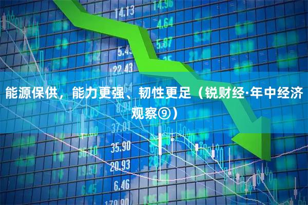 能源保供，能力更强、韧性更足（锐财经·年中经济观察⑨）